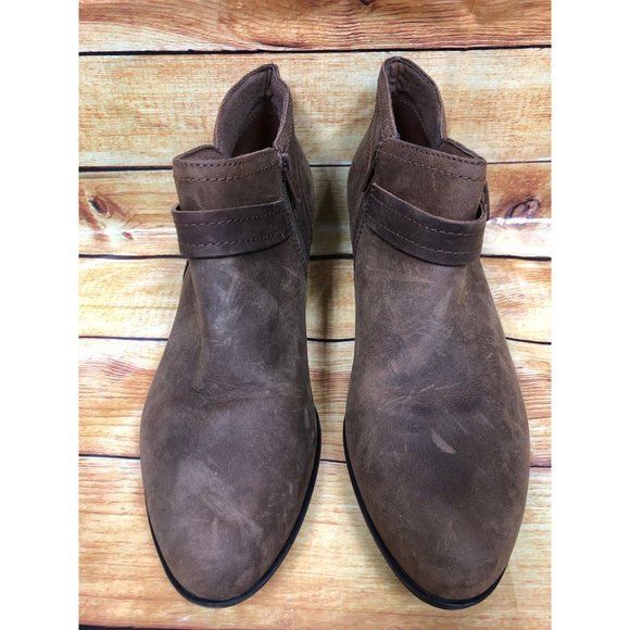 Collection by Clarks Adreena Brown Leather Ankle Boots Booties Womens 9 M (y6e) - Picture 2 of 10